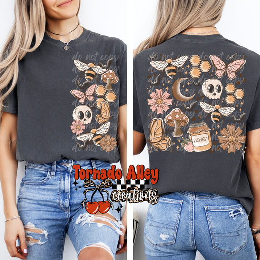 Spooky Cottage Core Collage Tee