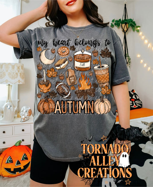 Heart Belongs to Autumn Tee
