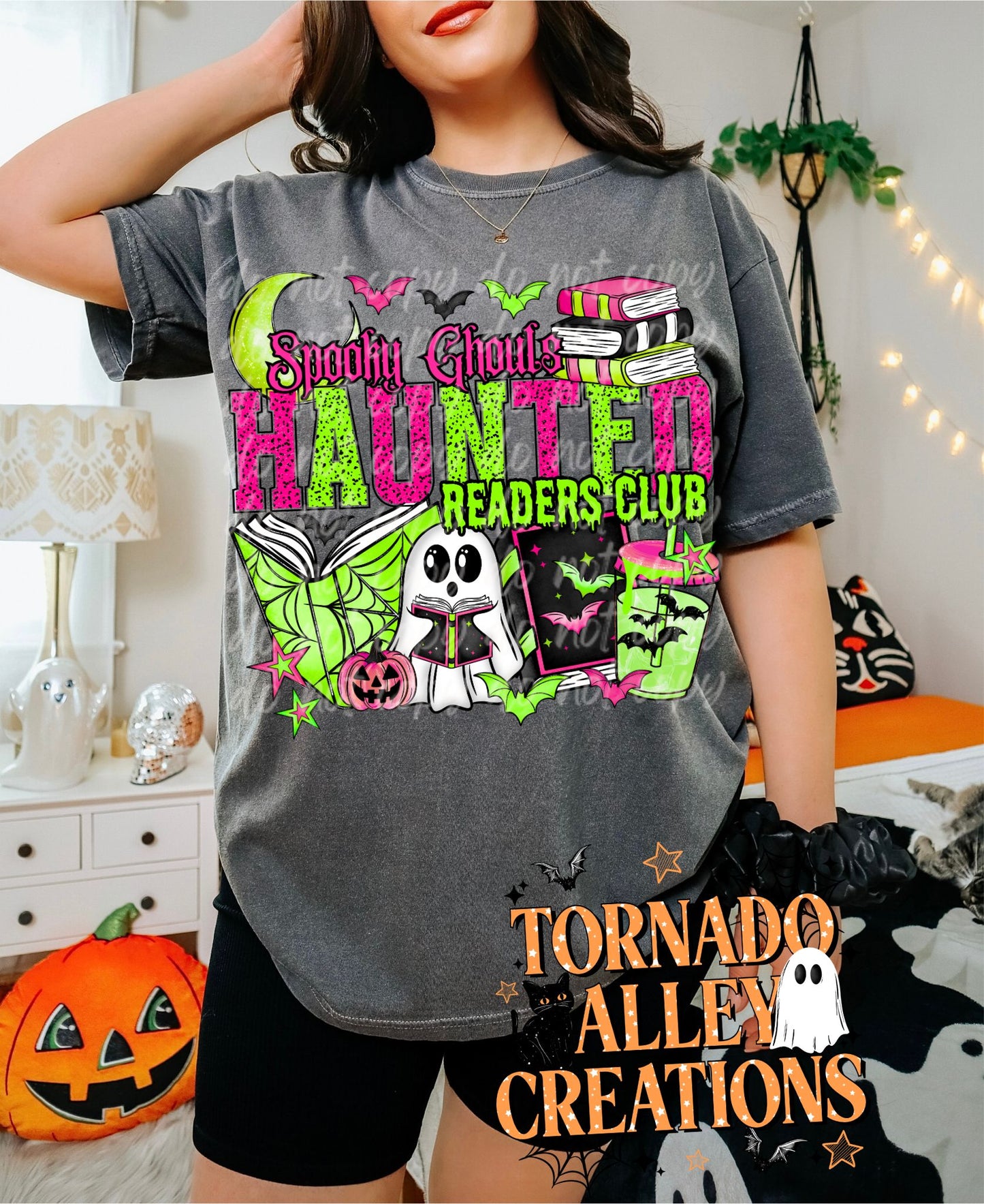 Spooky Ghouls Haunted Readers Club Tee