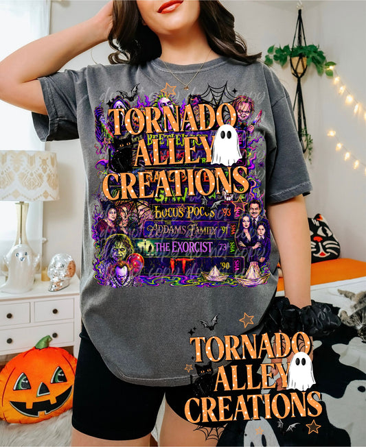 Horror Movies Stack Tee