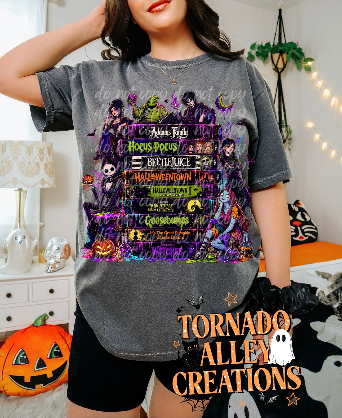 Spooky Movies Stack Tee