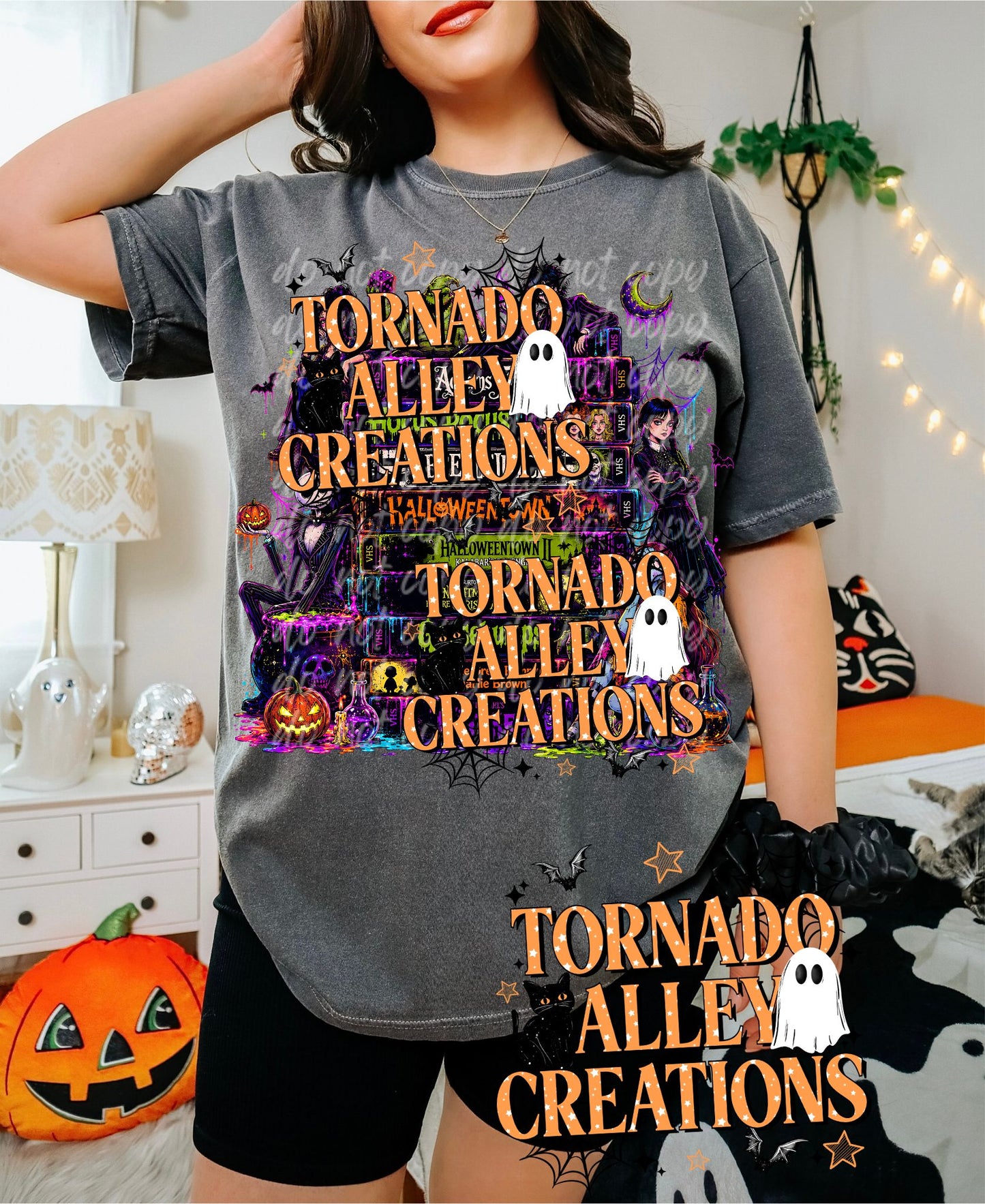 Spooky Movies Stack Tee
