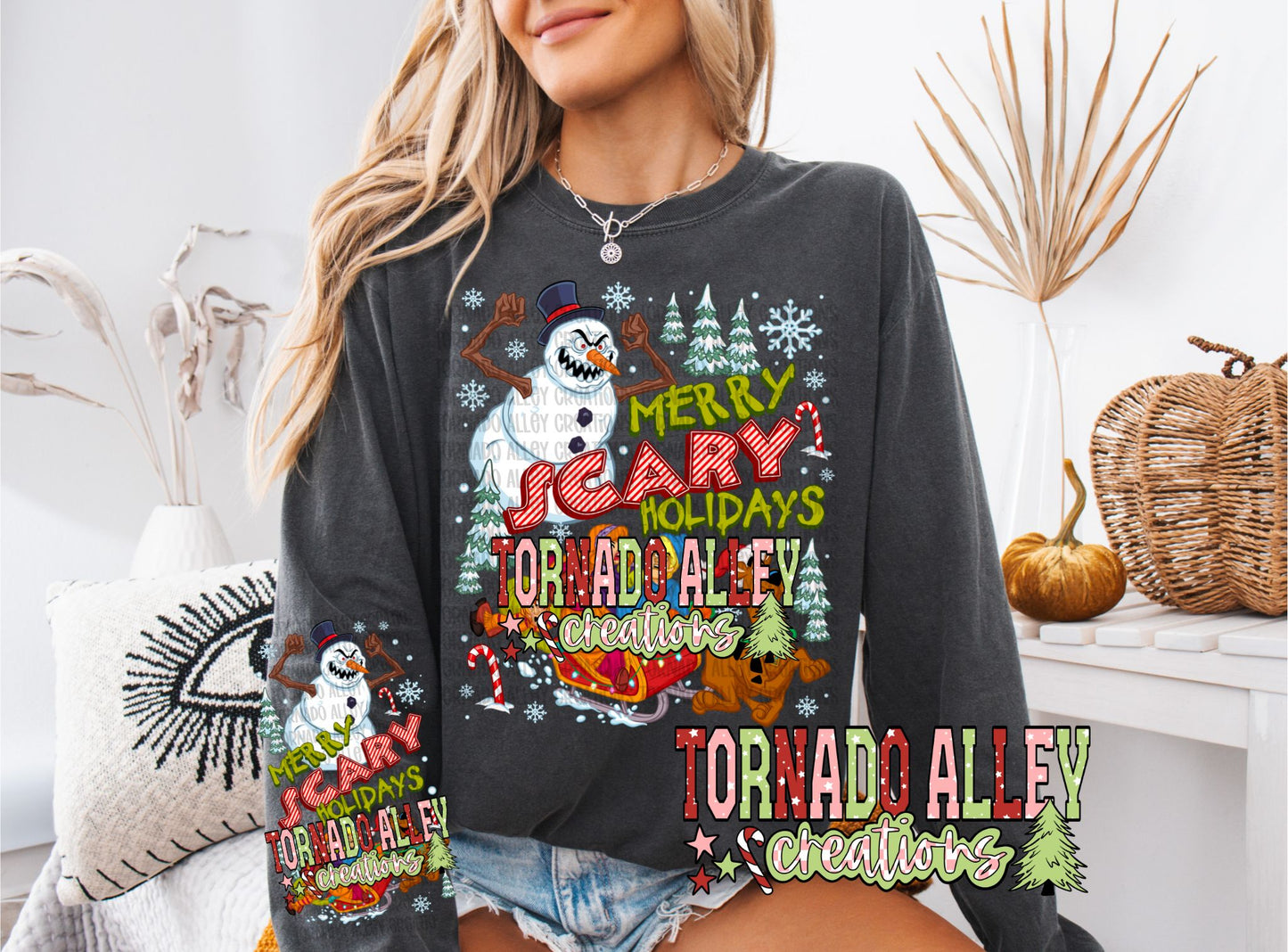 Merry Scary Holidays Long Sleeve
