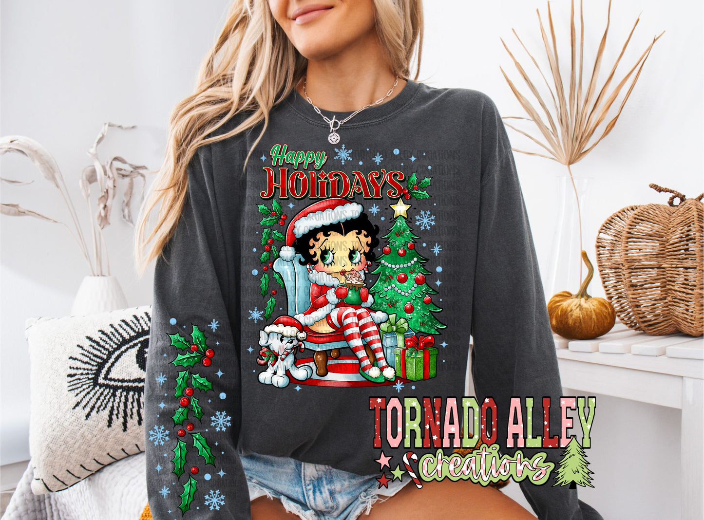 Cute Happy Holidays Long Sleeve