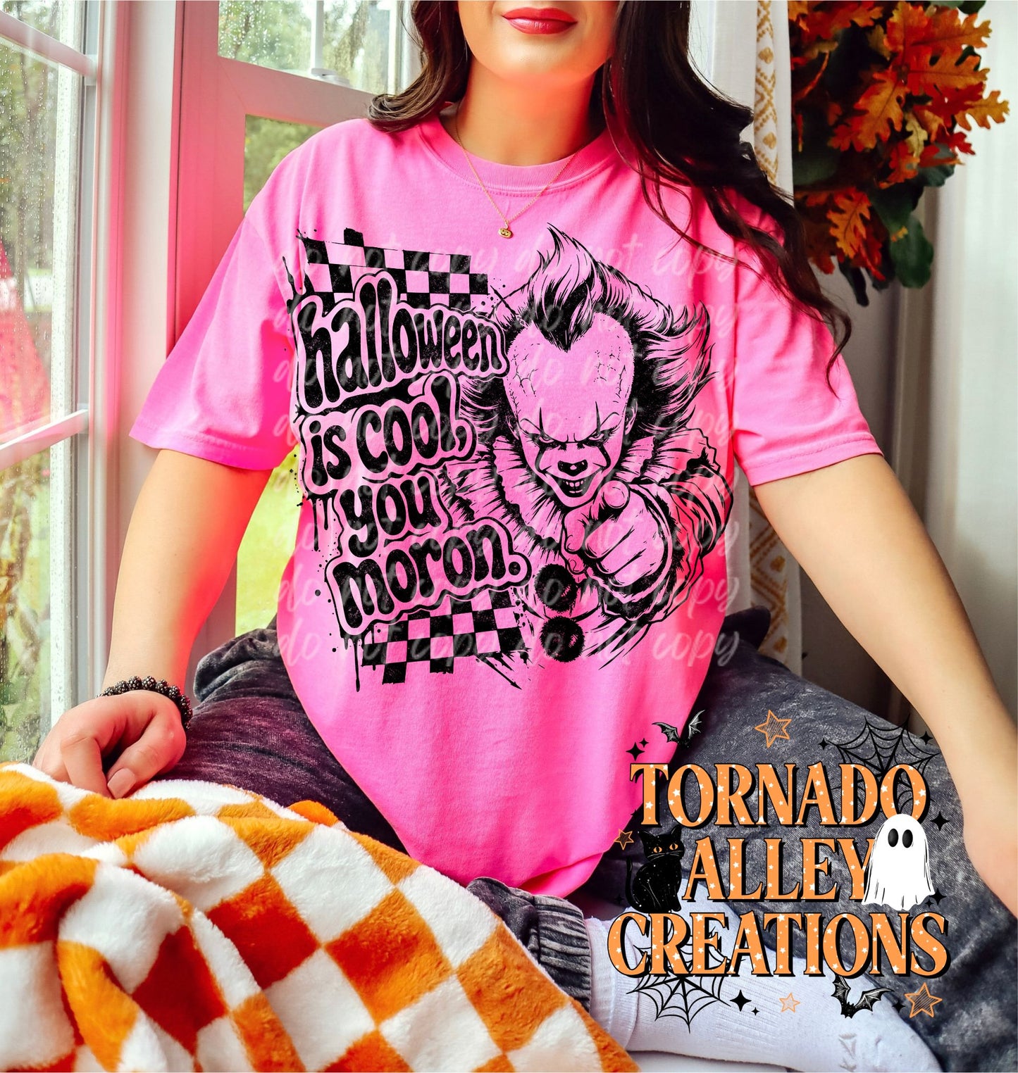 Halloween is Cool Moron Clown Tee