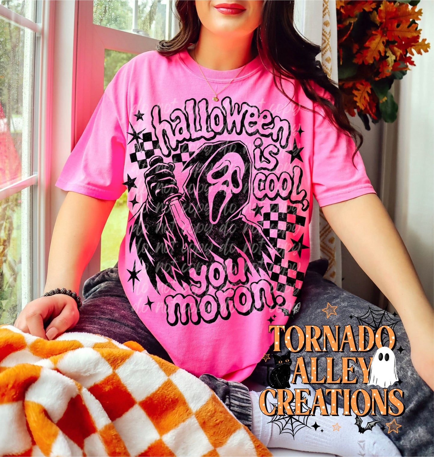 Halloween is Cool Moron Ghost Tee