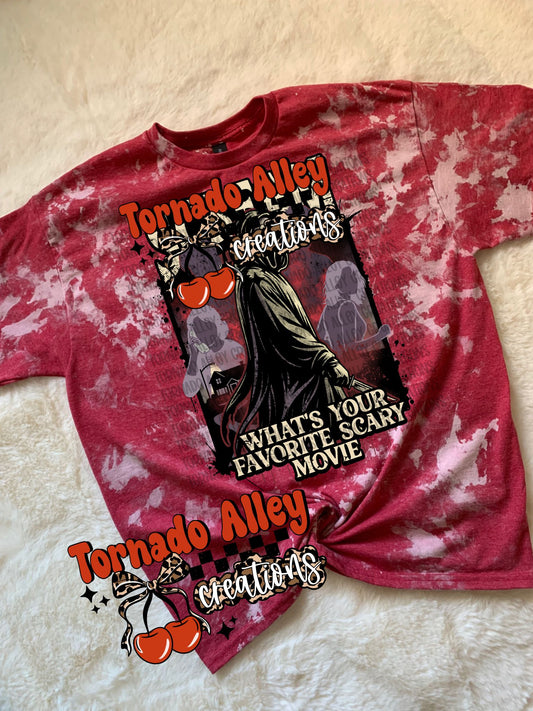 Favorite Spooky Movie Bleached Tee