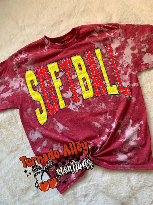 Softball Bleached Tee
