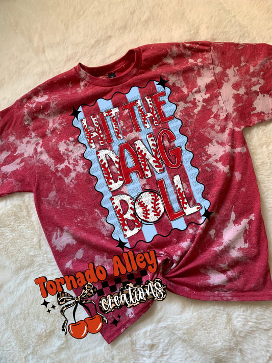 Hit The Ball Bleached Tee