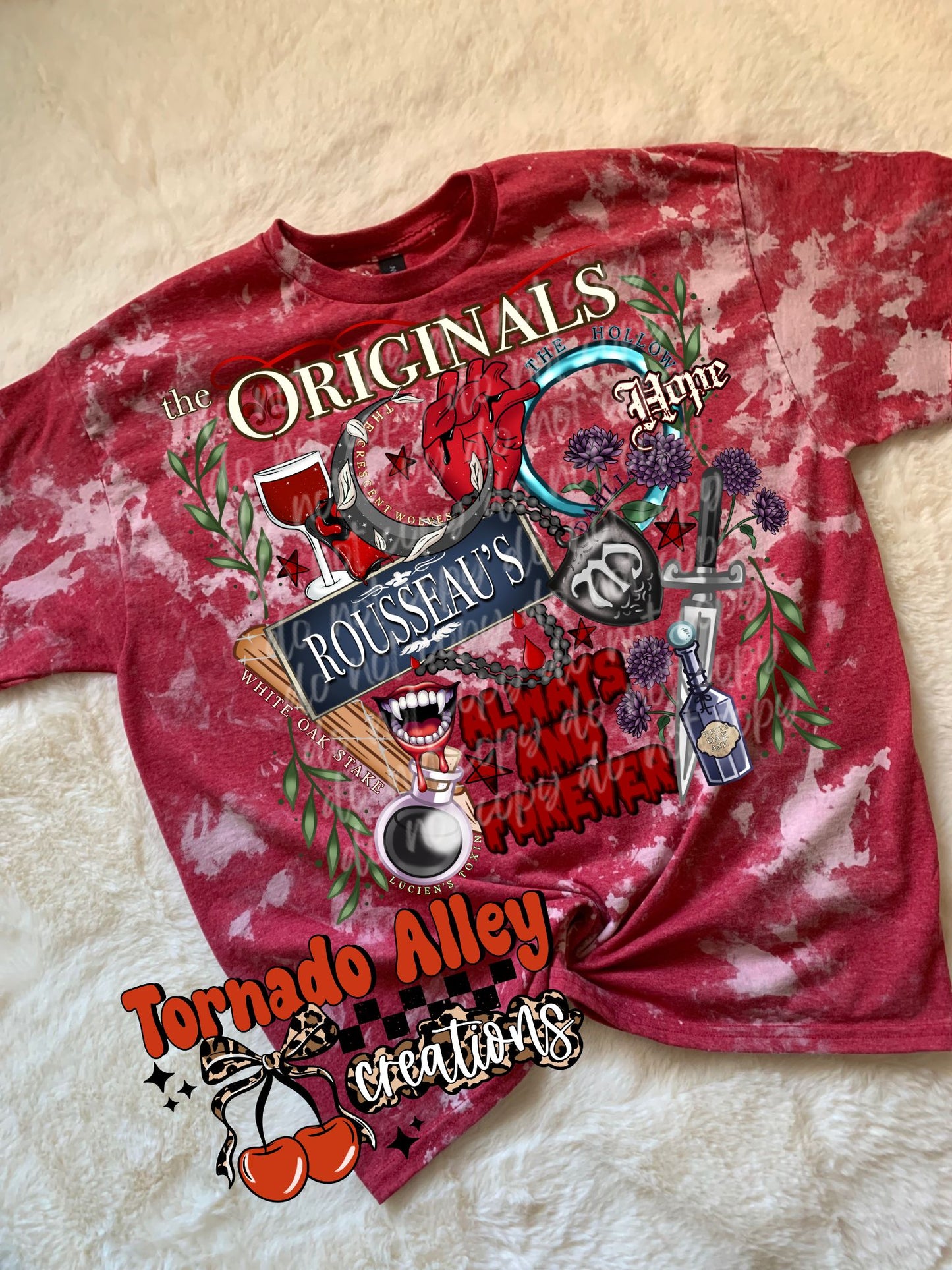 Always Vampire Bleached Tee