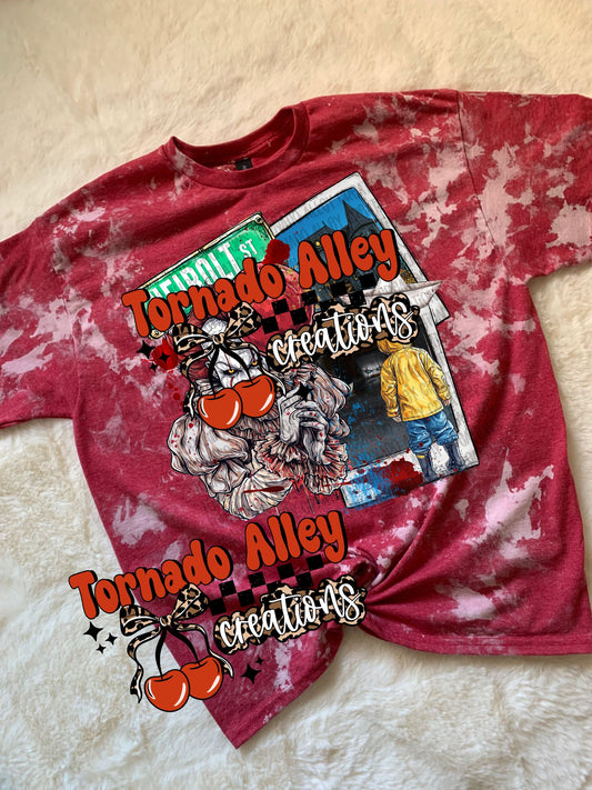 Spooky Clown Bleached Tee