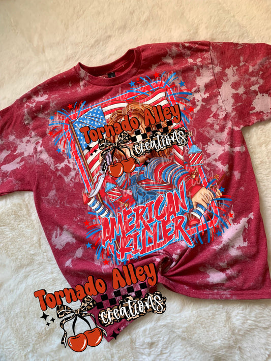 Spooky July Bleached Tee