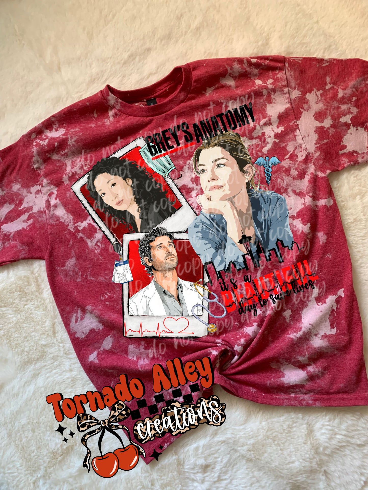 Beautiful Day Bleached Tee