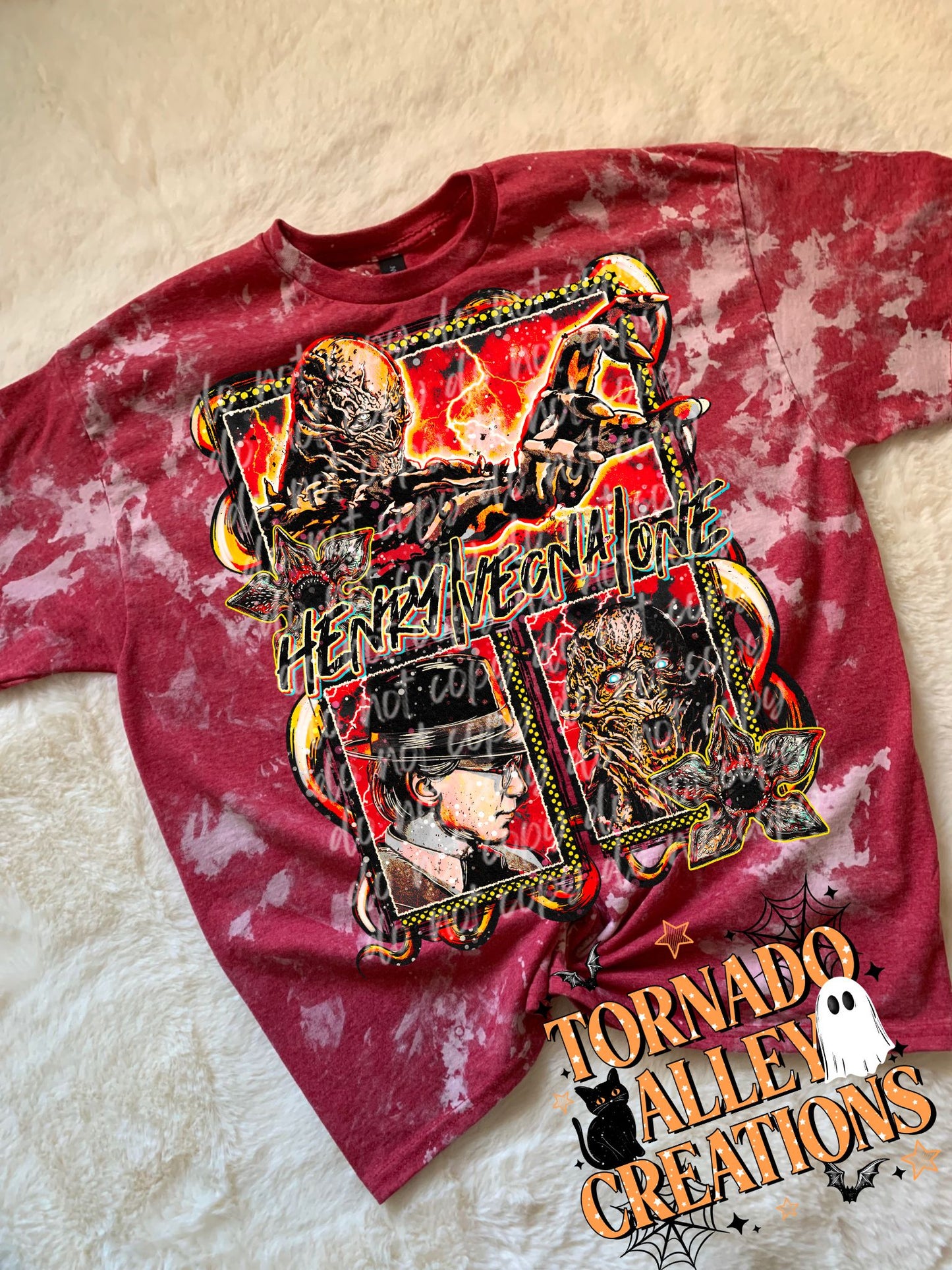 Spooky Monster Bleached Tee