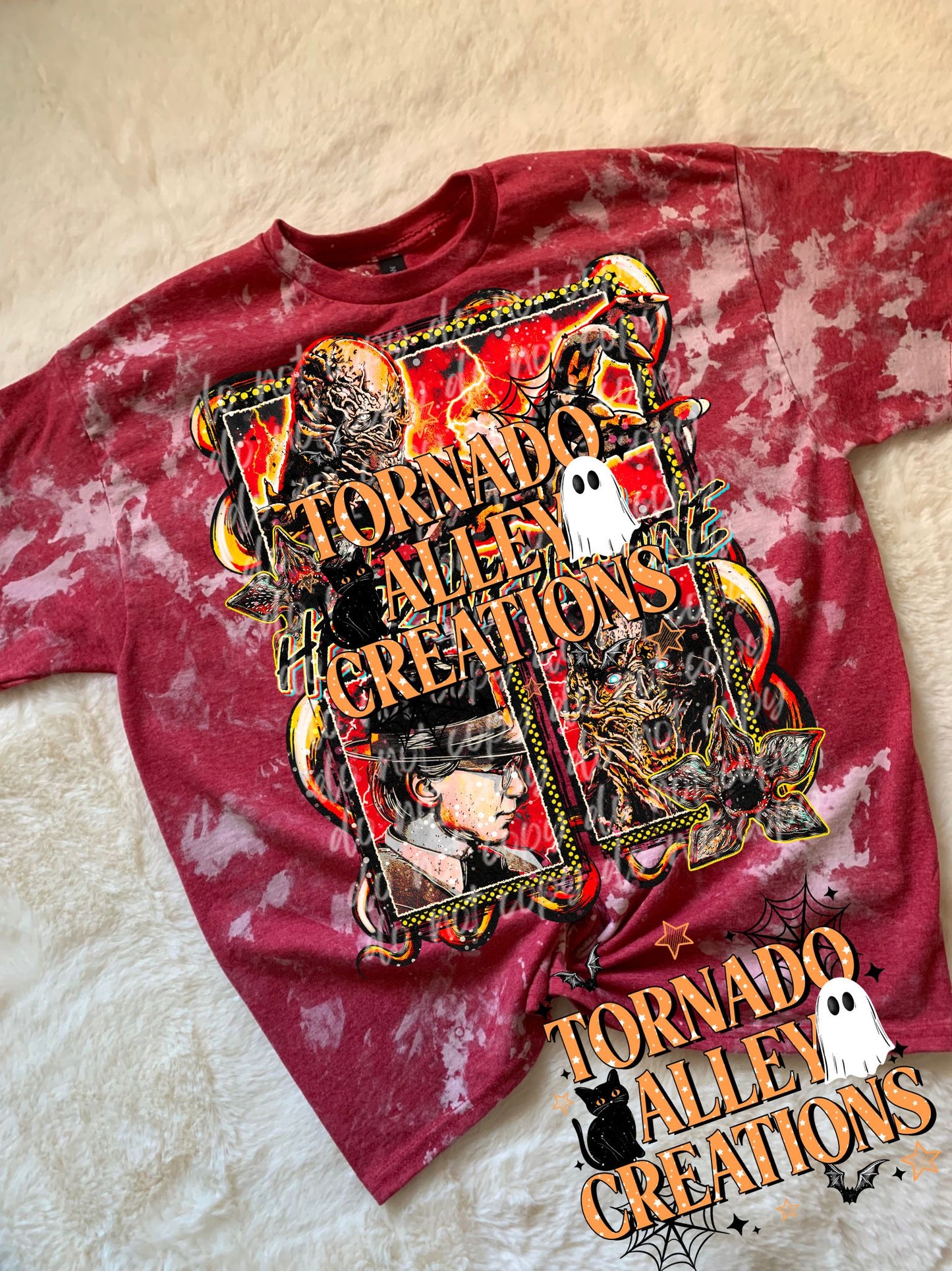 Spooky Monster Bleached Tee