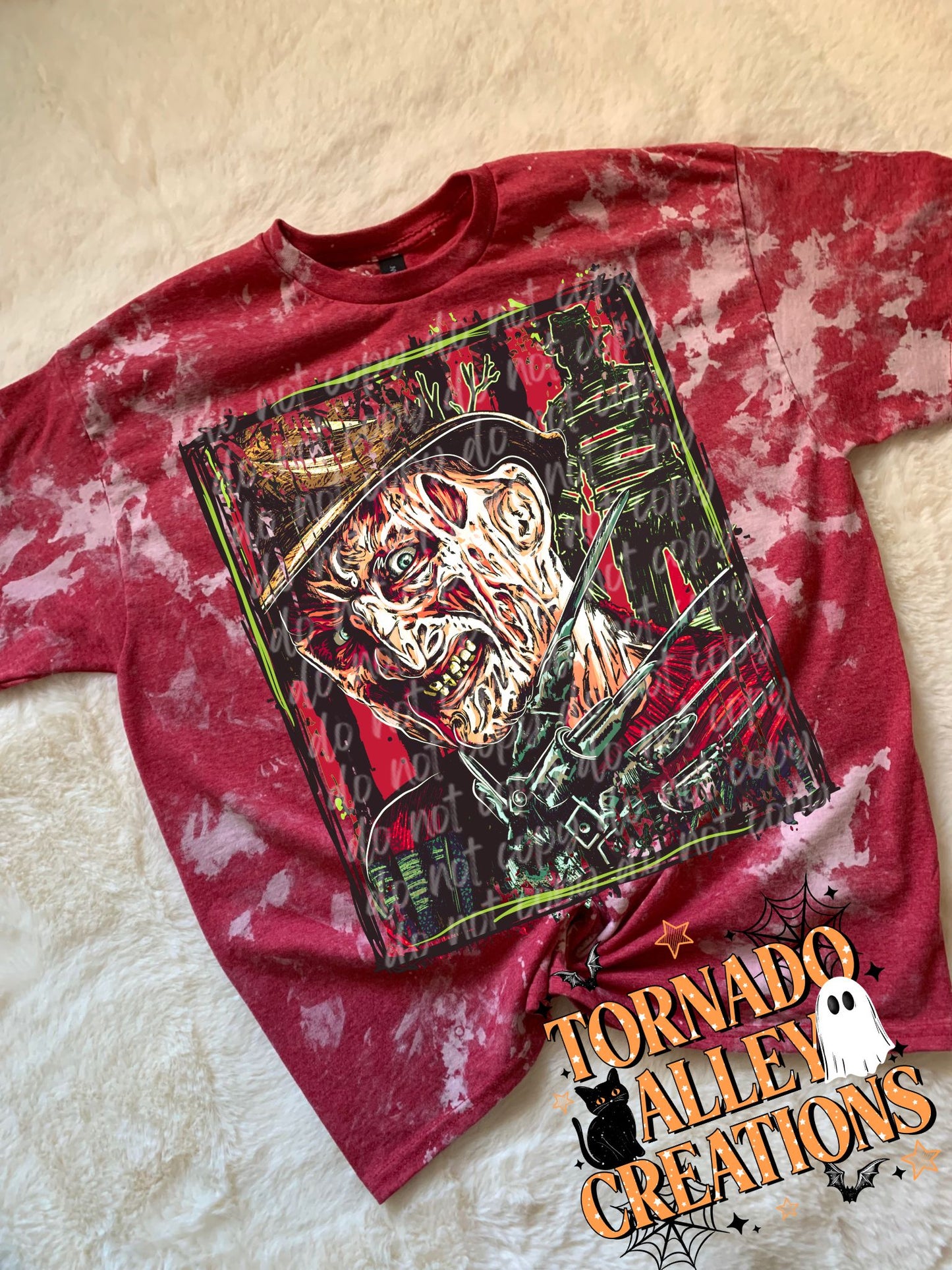 Horror Nightmare Bleached Tee