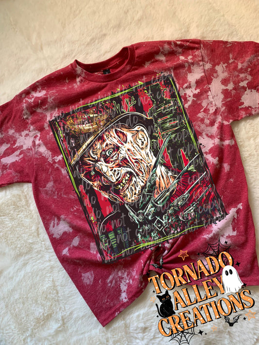 Horror Nightmare Bleached Tee
