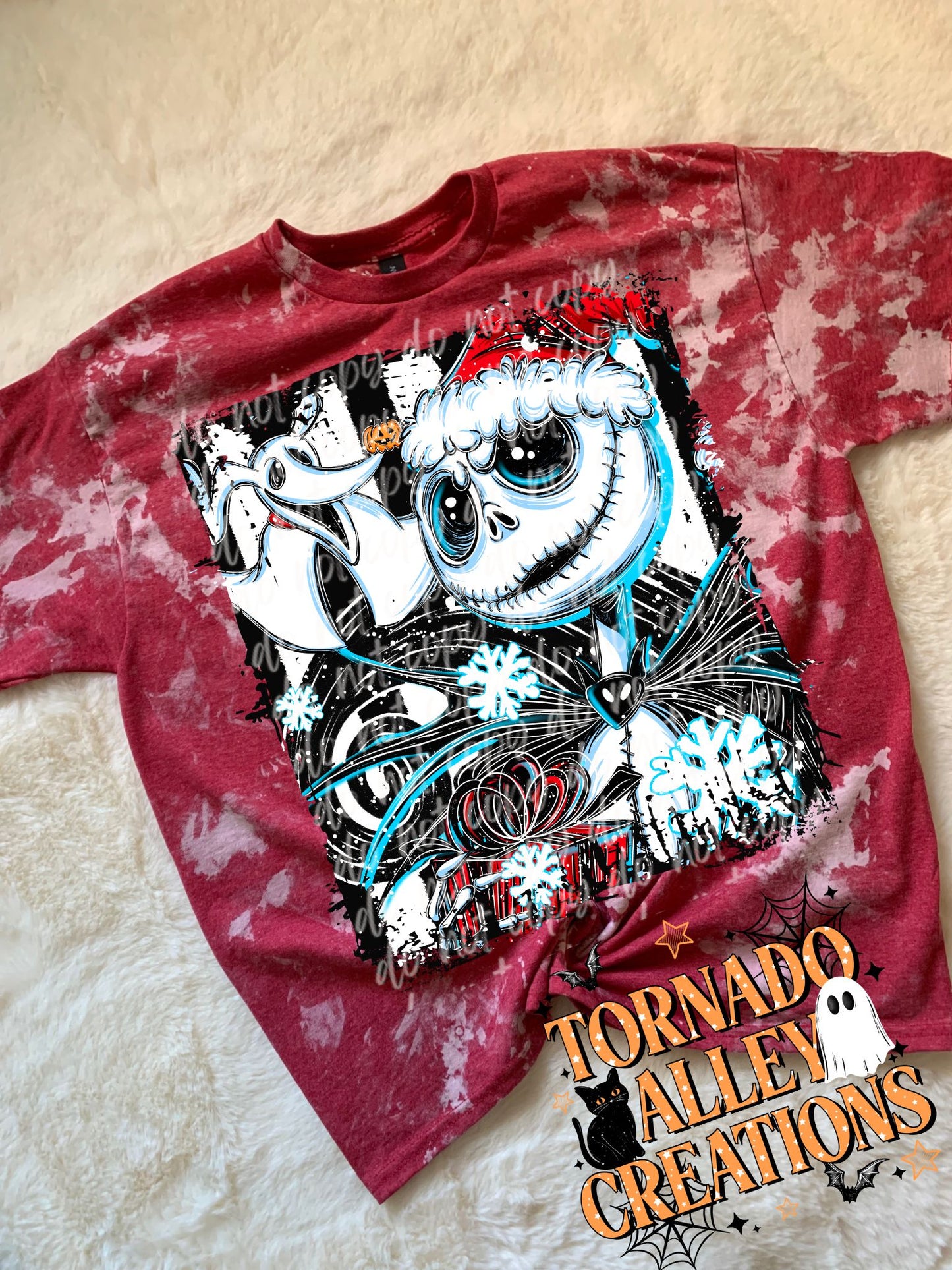 Skelly Santa Bleached Tee