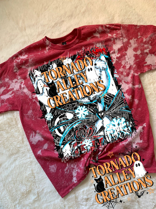 Skelly Santa Bleached Tee