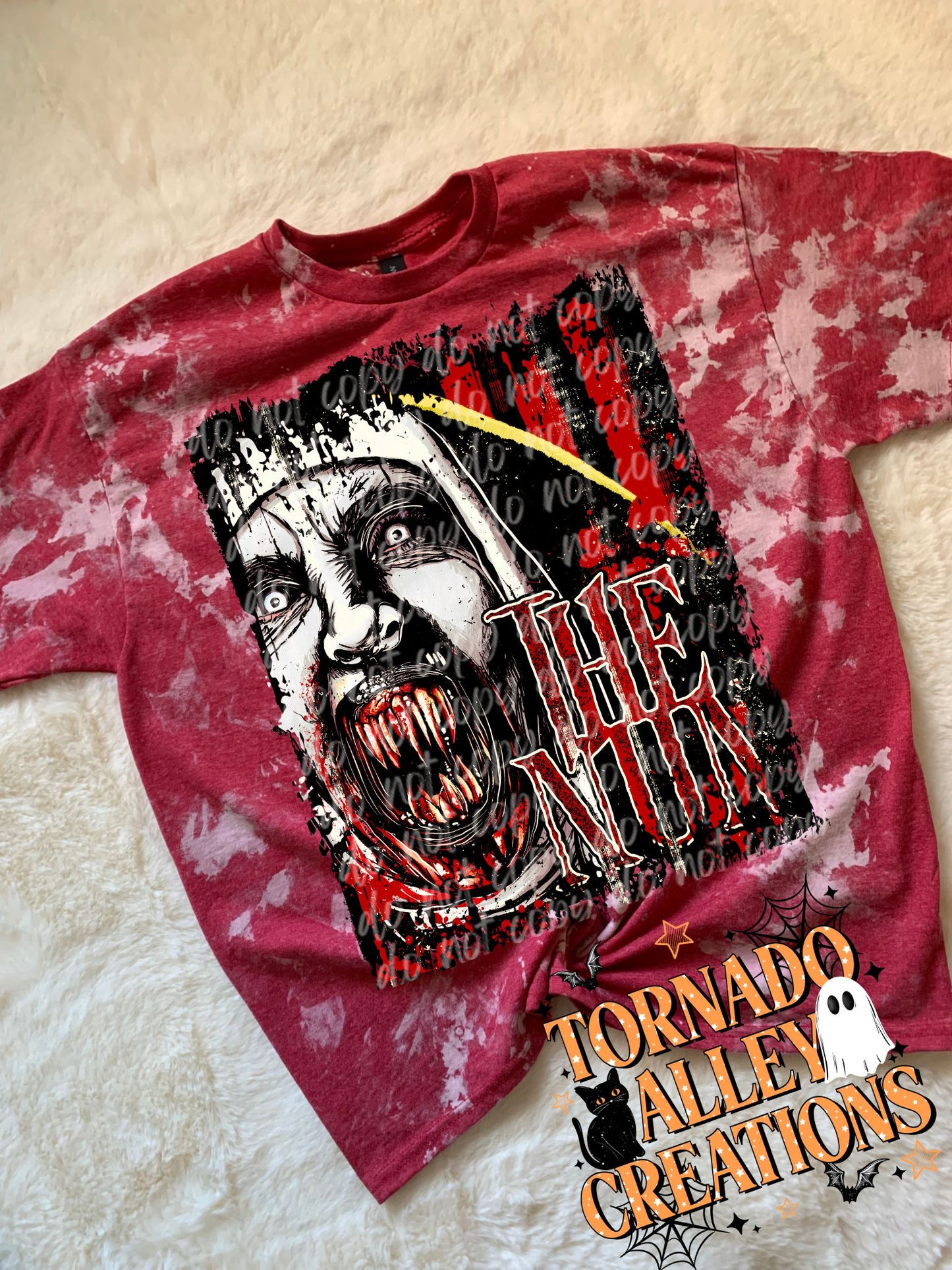 Haunted Horror Bleached Tee