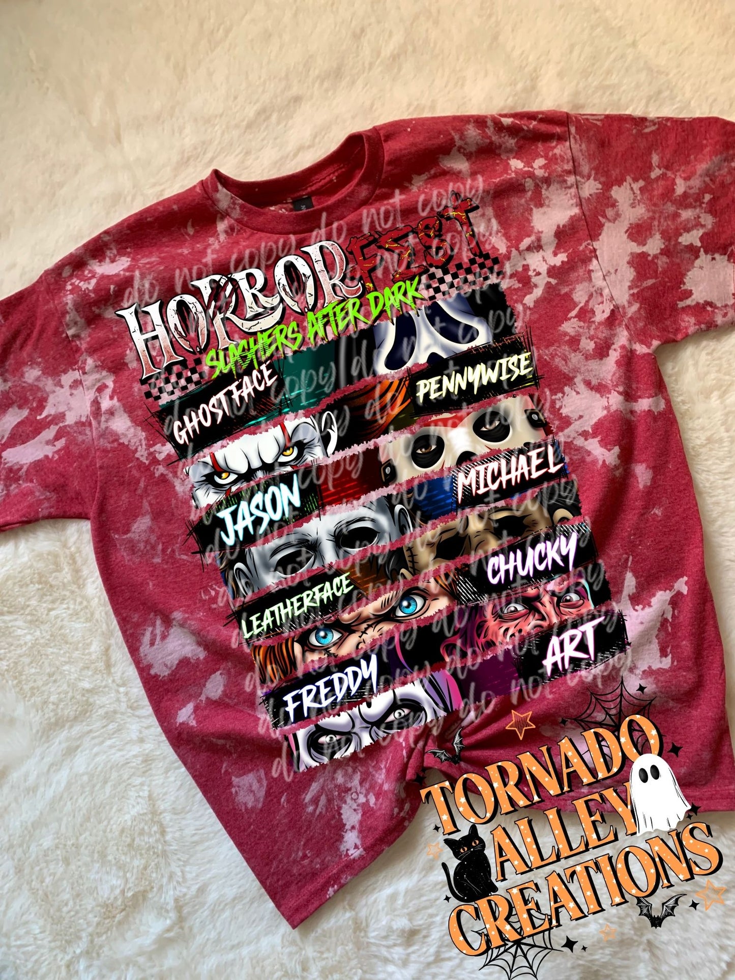 Horror Fest Bleached Tee