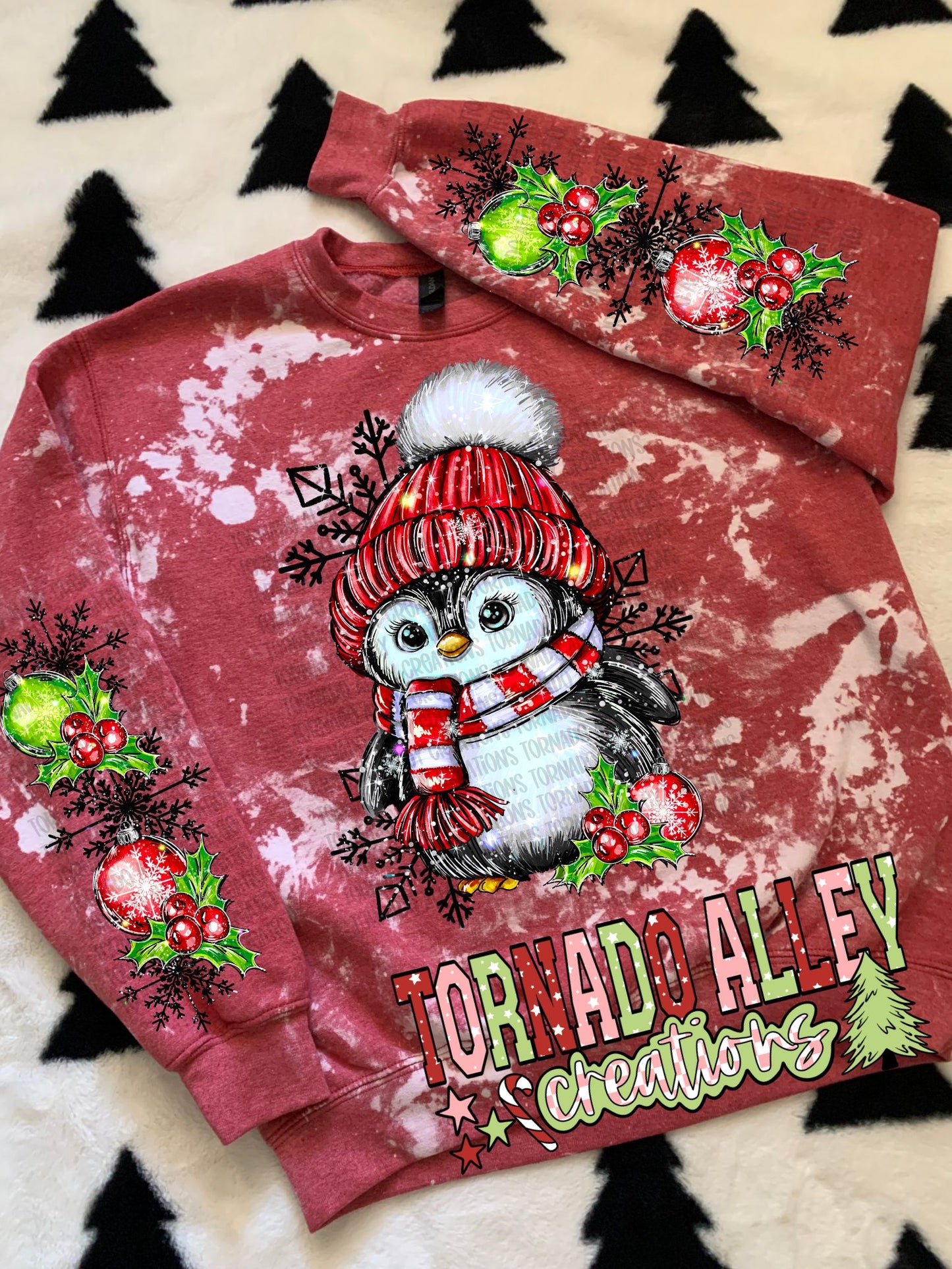 Snowflake Penguin Crewneck