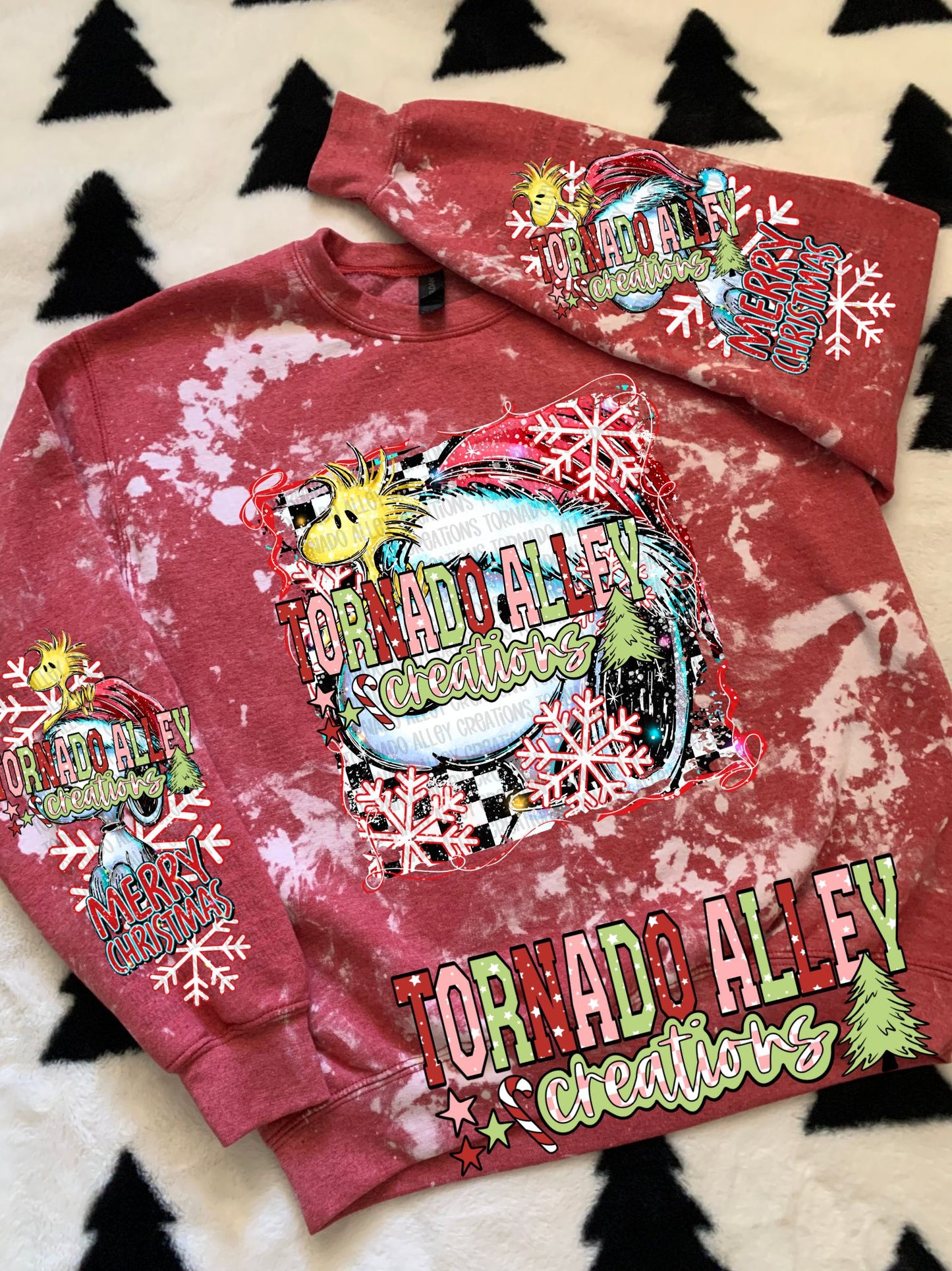 Cute Classic Brushstroke Christmas Crewneck