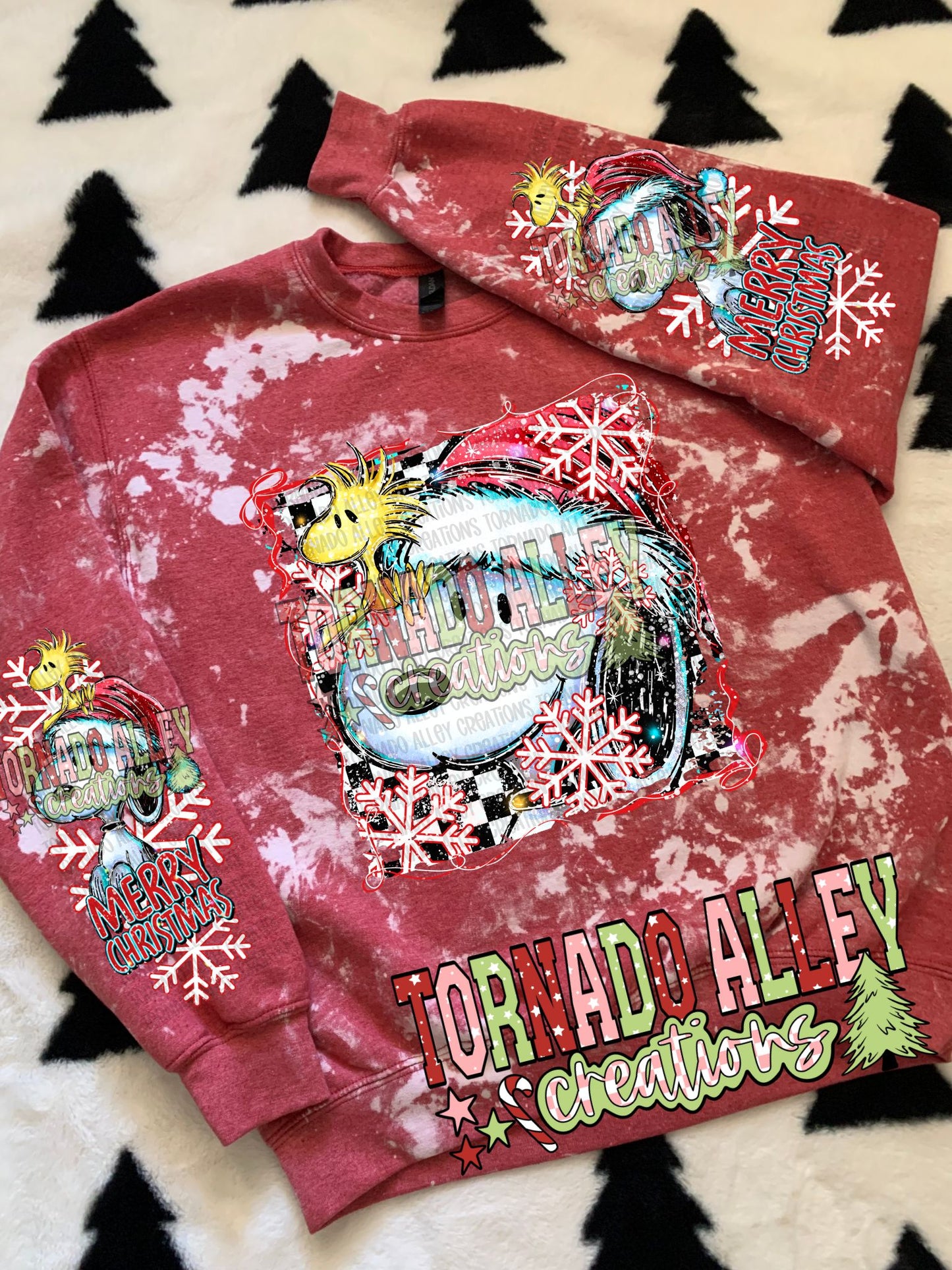 Cute Classic Brushstroke Christmas Crewneck