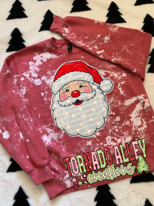 Santa Faux Textured Crewneck