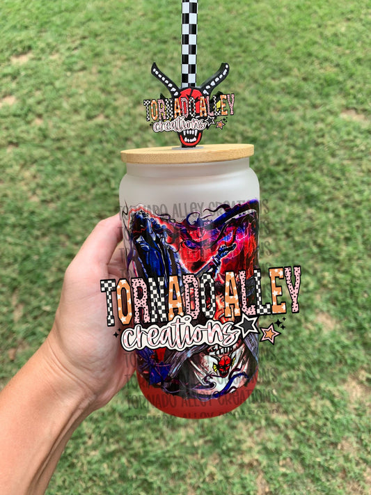 Spooky Monsters 16oz Glass Can