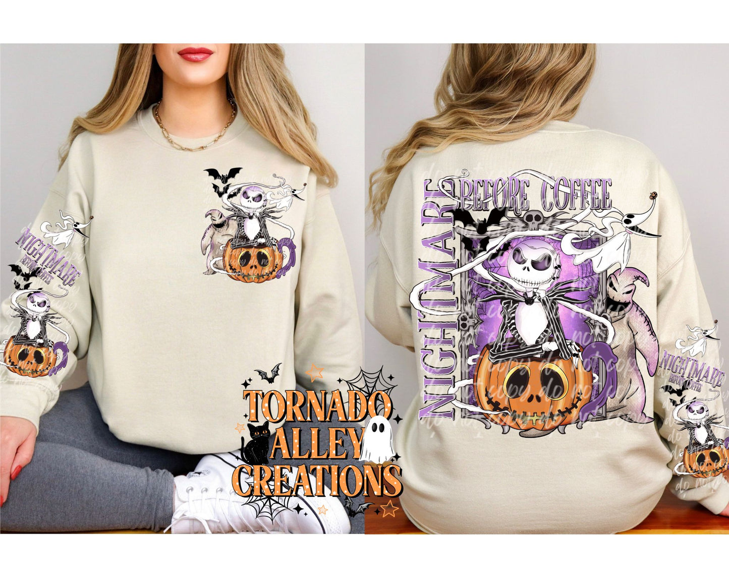 Nightmare Before Coffee Crewneck
