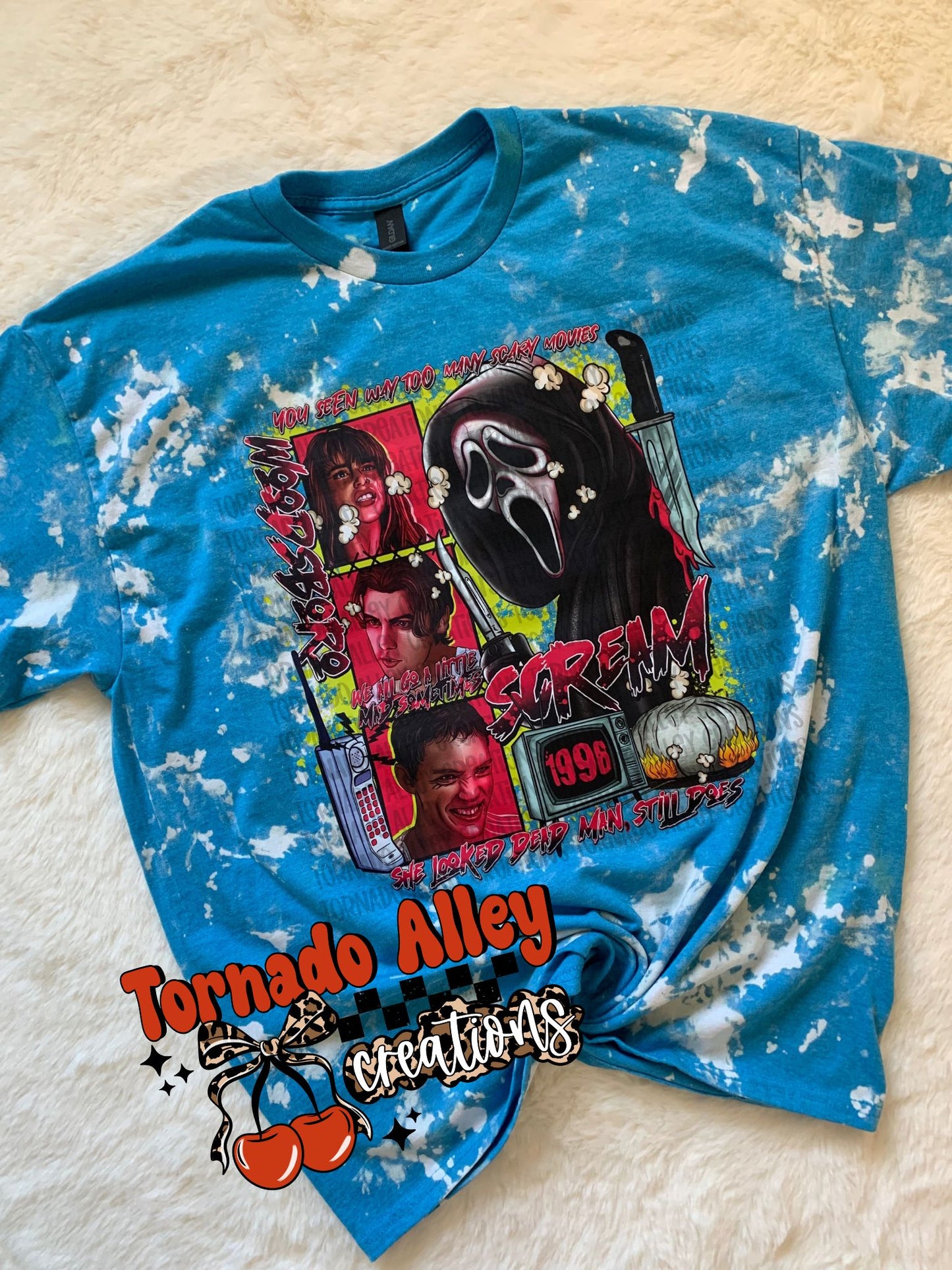 Neon Slasher Bleached Tee