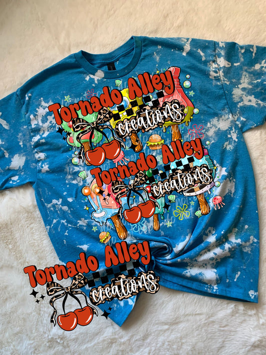 Bikini Ice Cream Bleached Tee