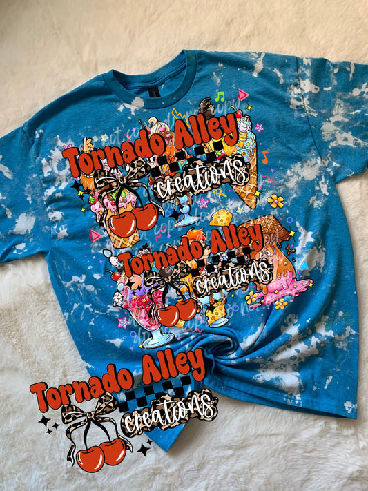 Silly Ice Cream Bleached Tee