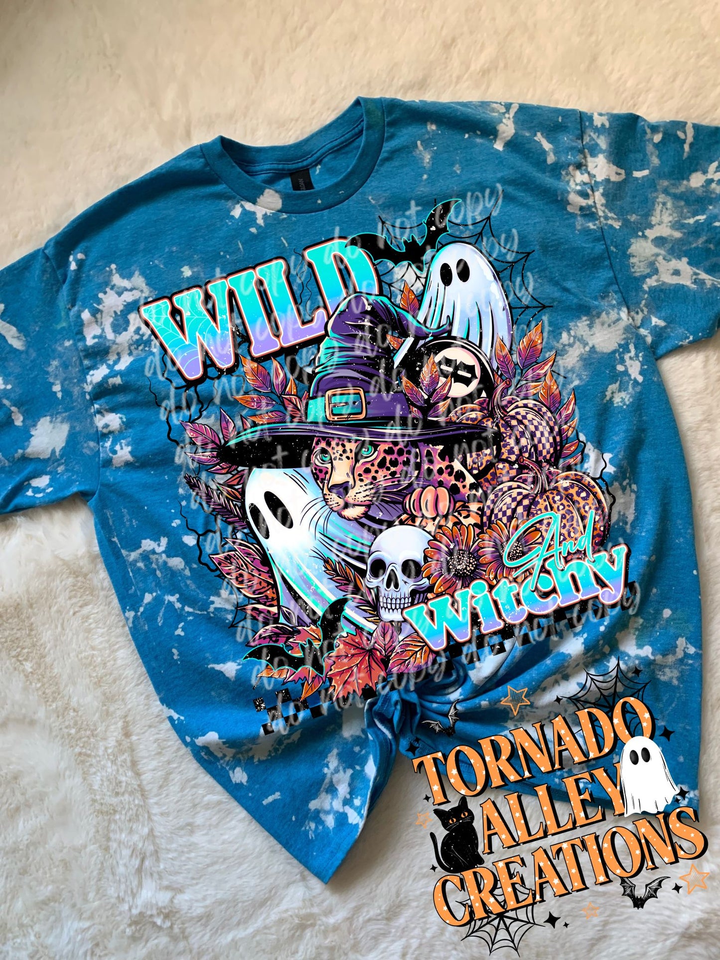 Wild Witchy Bleached Tee