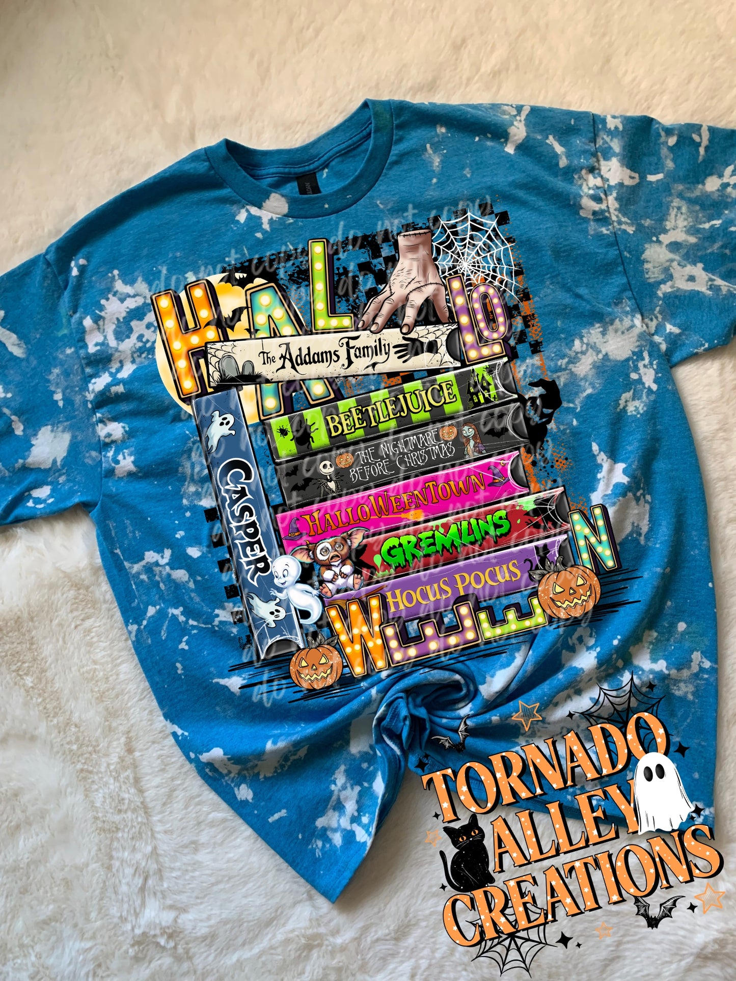 Halloween Movies Bleached Tee