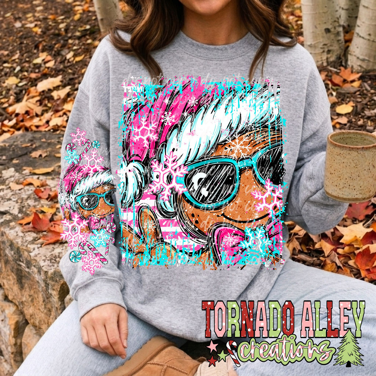 Snowflake Gingerbread Crewneck