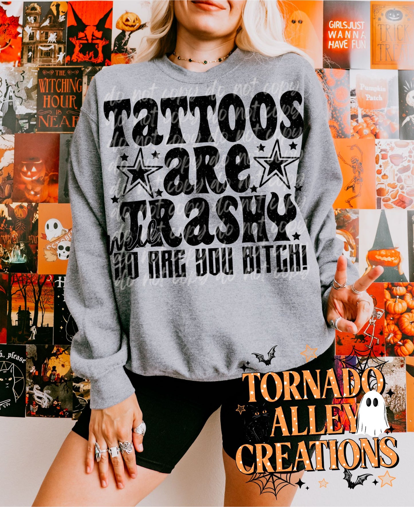 Tattoos are Trashy Crewneck