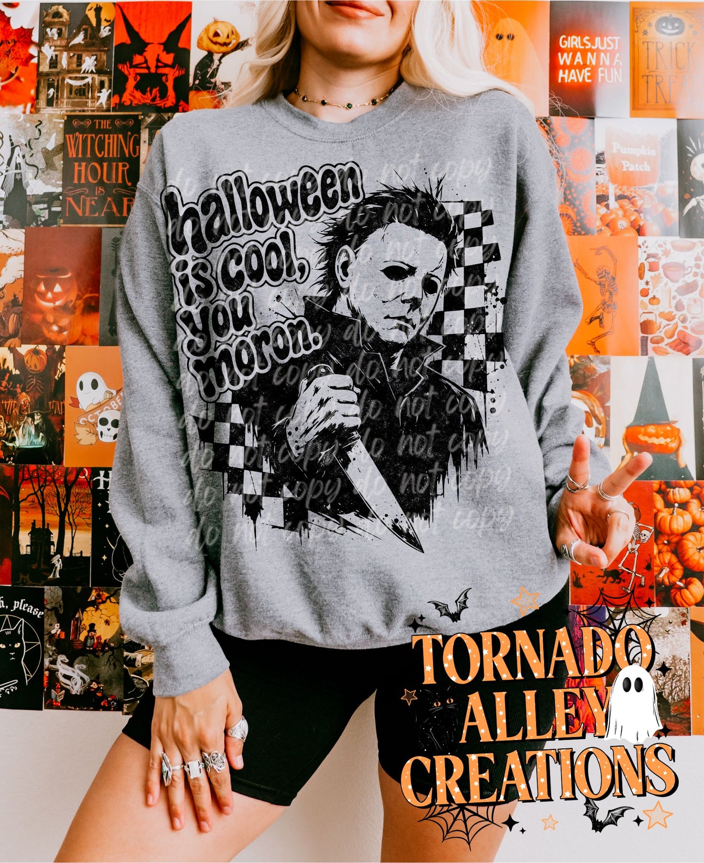 Halloween is Cool Moron Slasher Crewneck