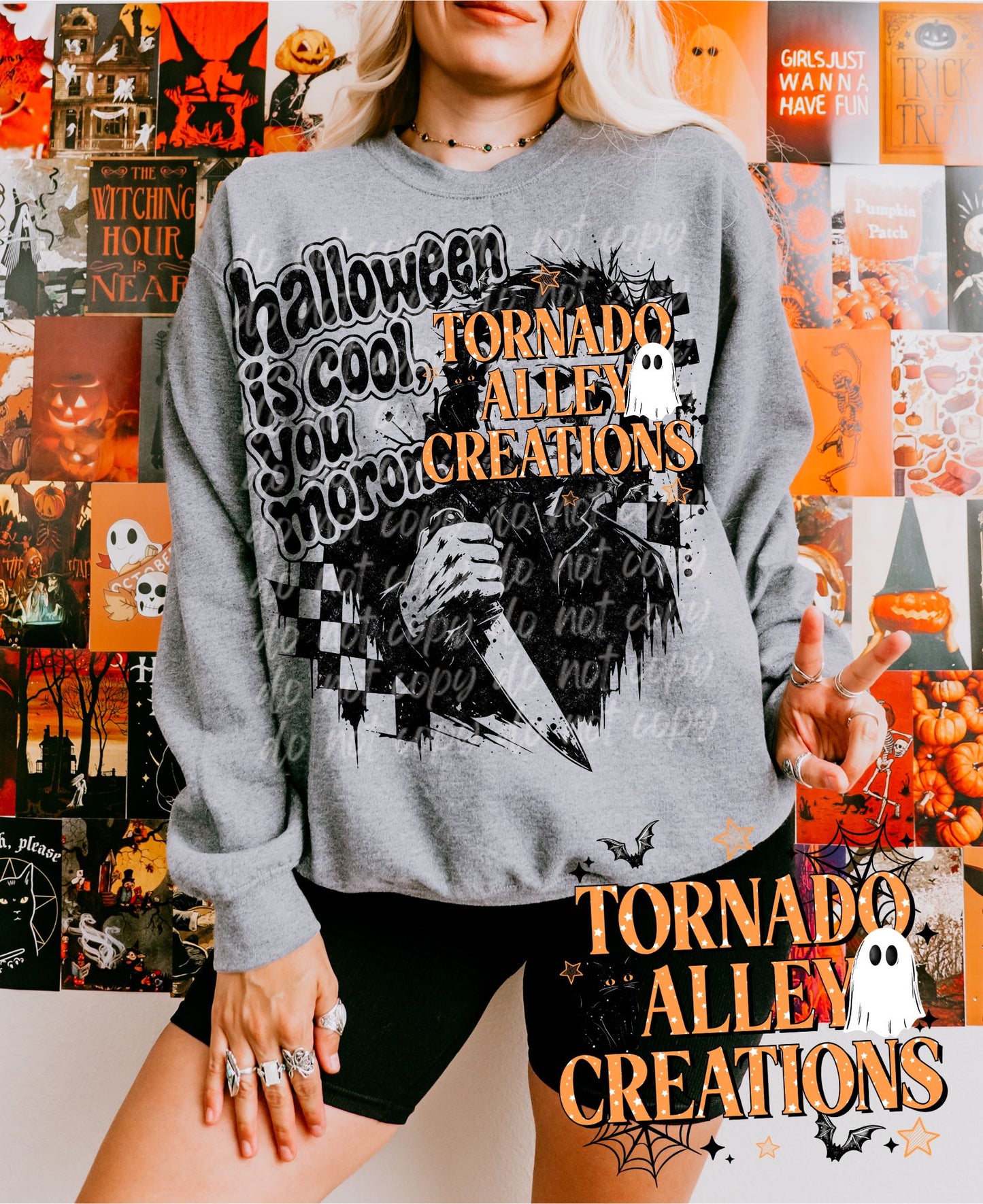 Halloween is Cool Moron Slasher Crewneck