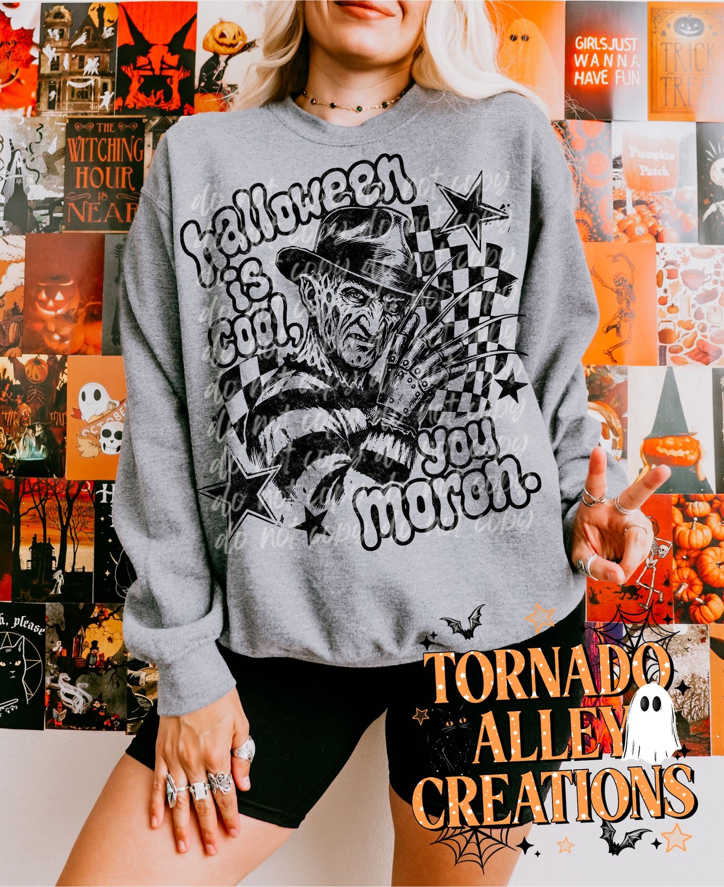 Halloween is Cool Moron Nightmare Crewneck