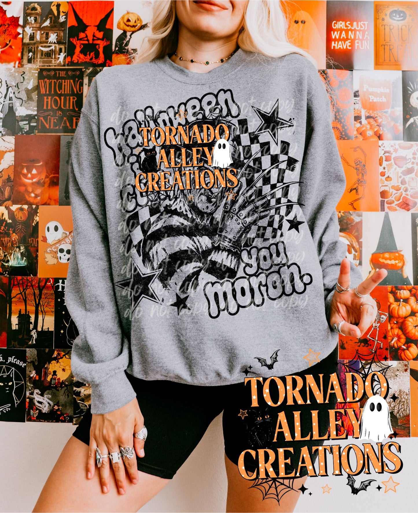 Halloween is Cool Moron Nightmare Crewneck