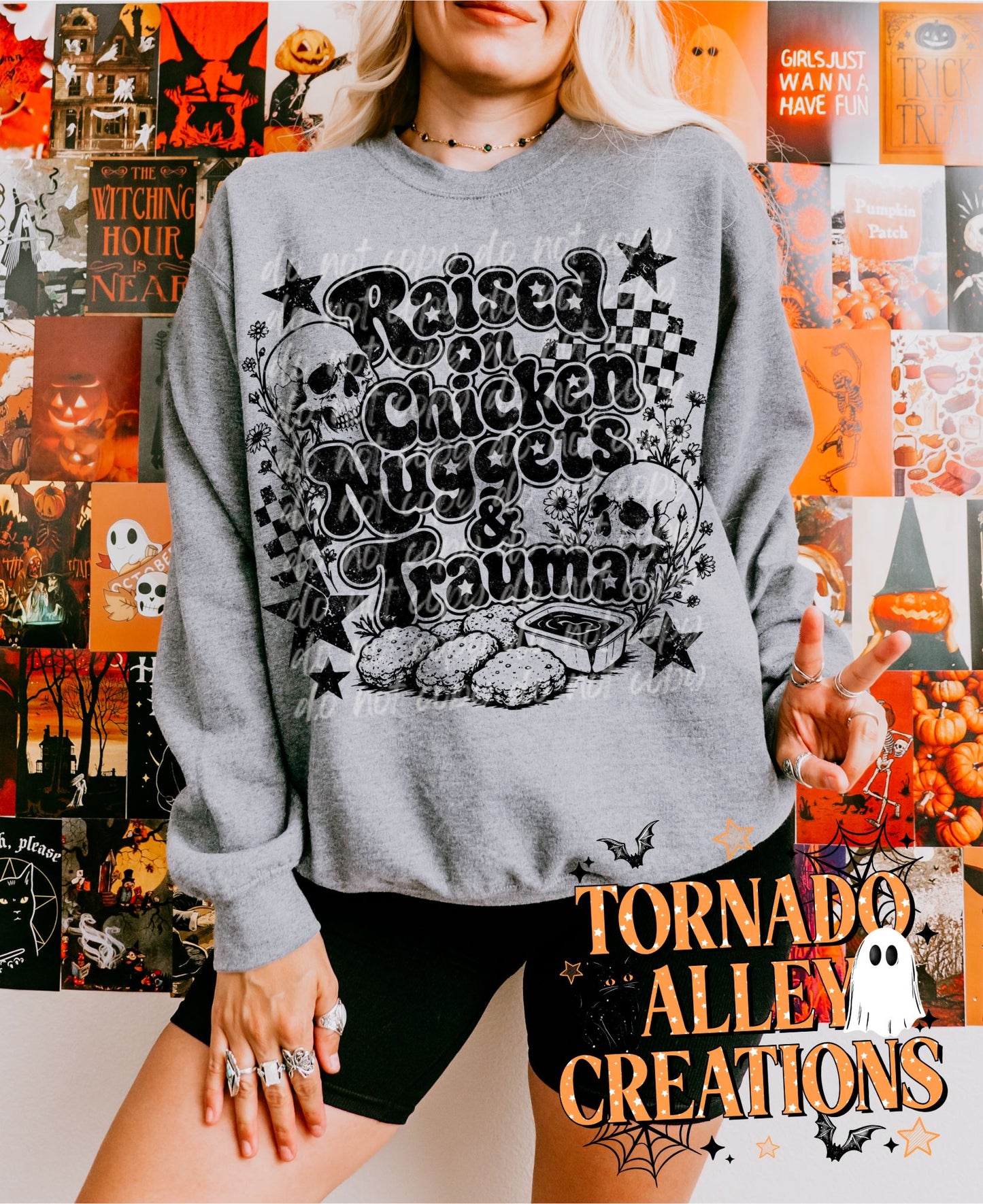 Chicken Nuggets and Trauma Crewneck