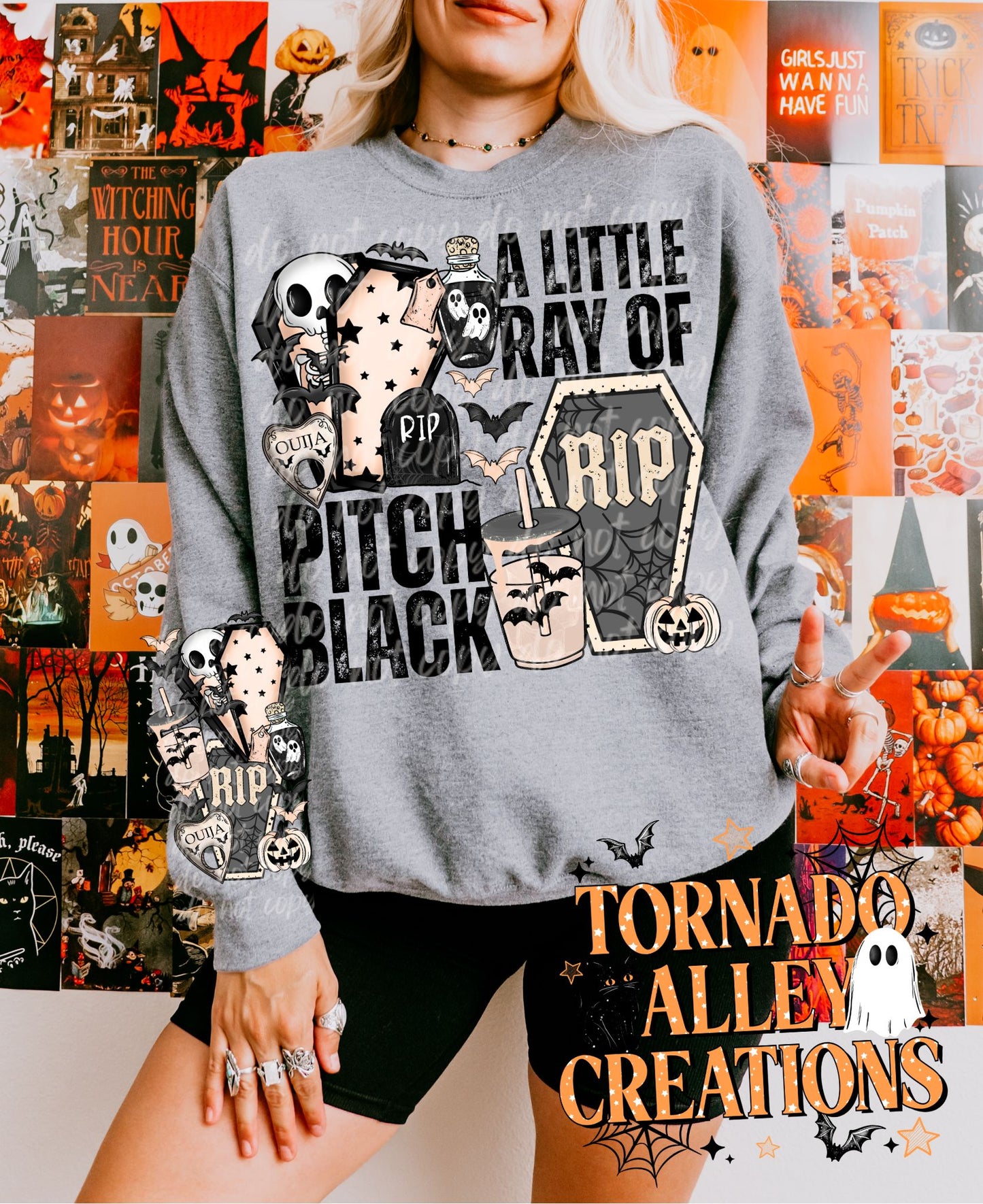 Ray of Pitch Black Crewneck