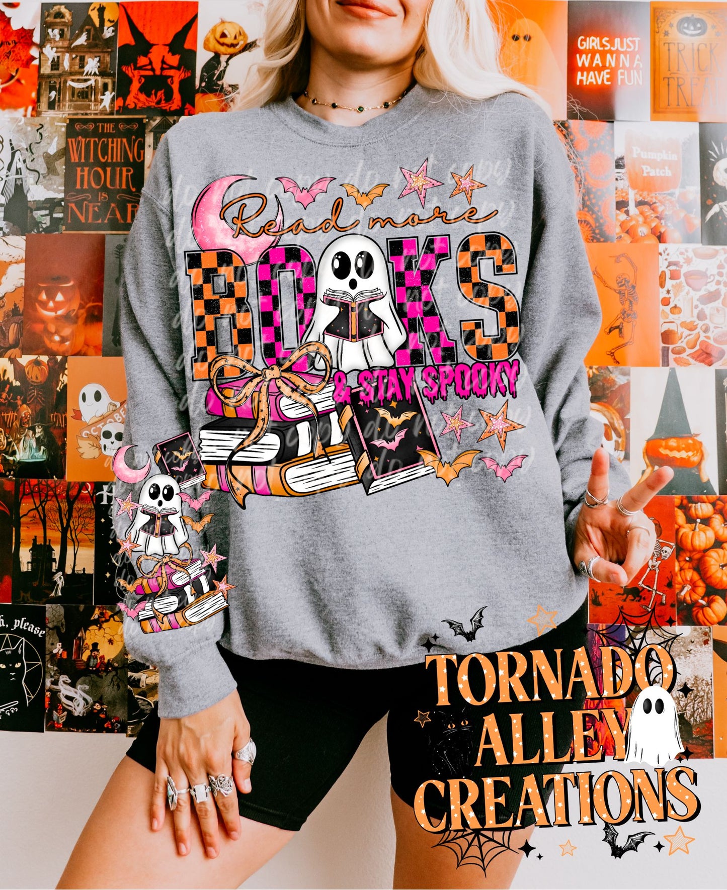Read More Books Stay Spooky Crewneck
