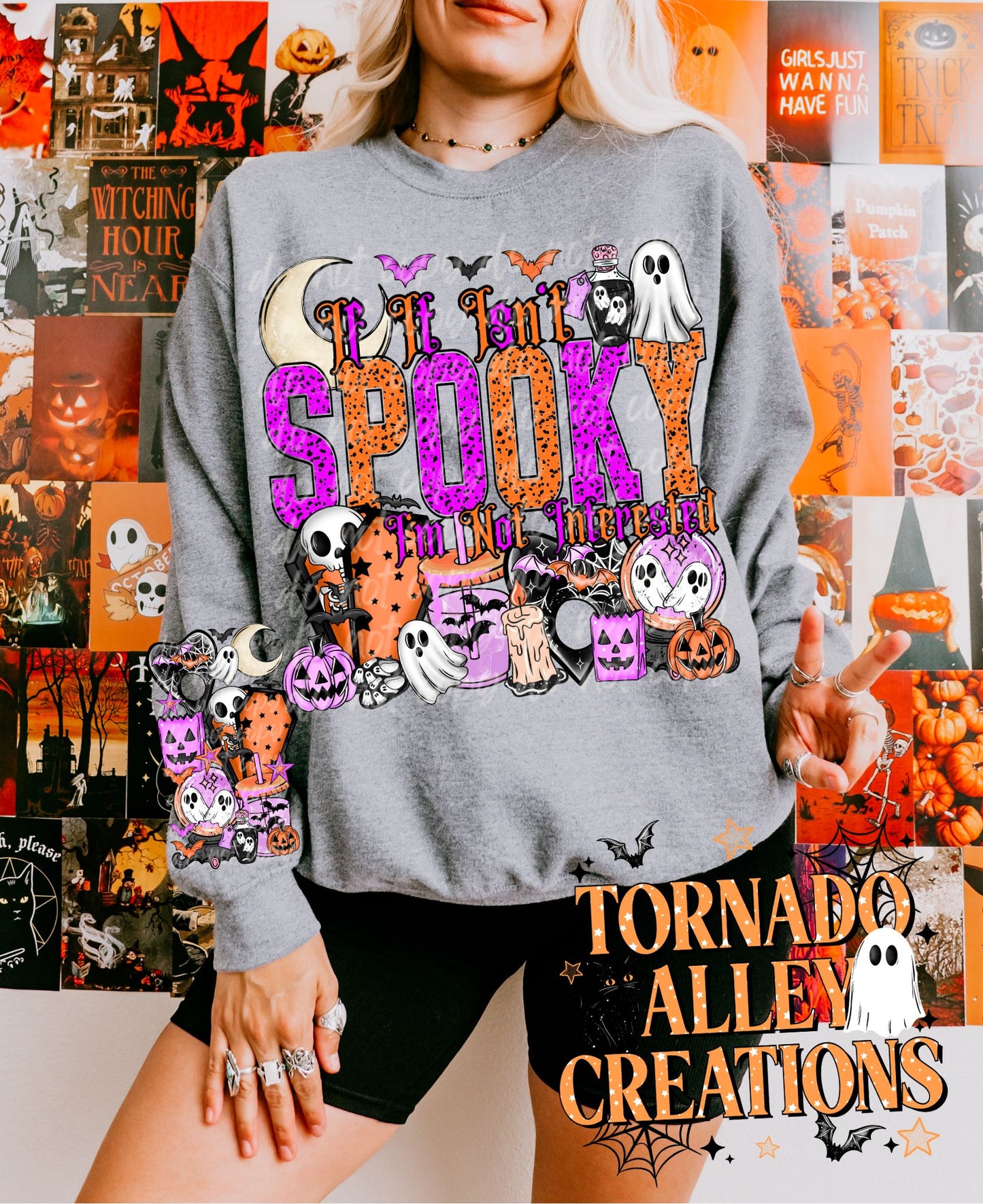 Isn't Spooky I'm Not Interested Crewneck