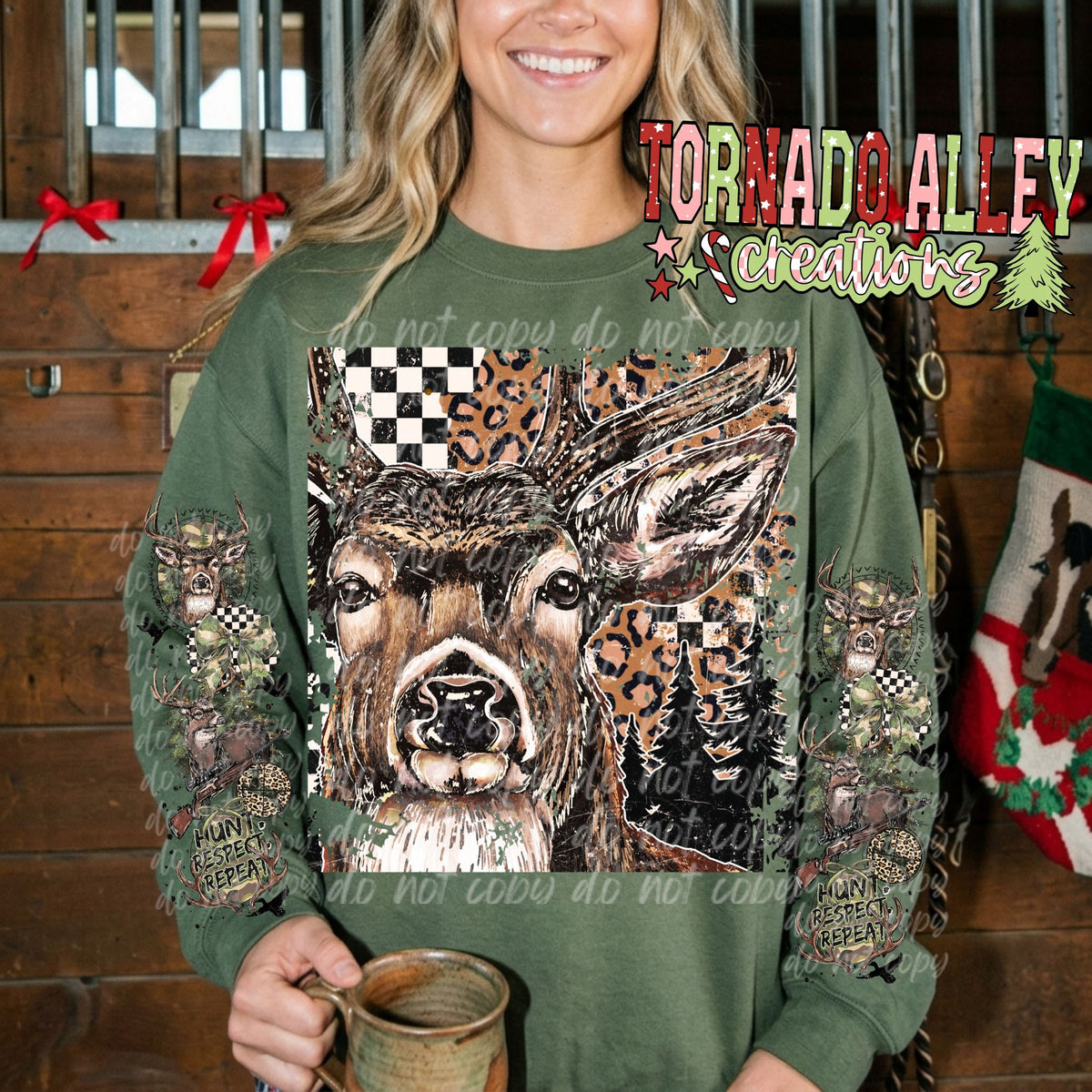 Hunting Checkered Crewneck