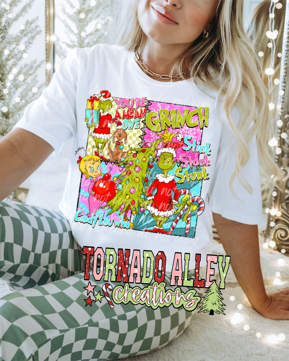 Green Guy Christmas Kids Tee