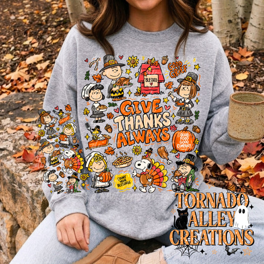 Give Thanks Always Crewneck