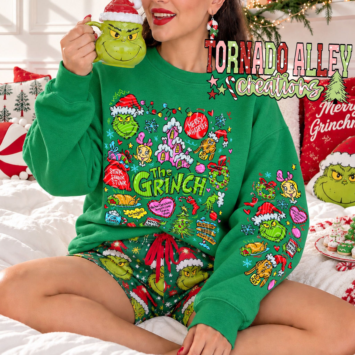 Green Guy Christmas Crewneck